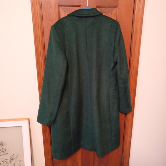 Ann Taylor Belted Chesterfield Coat in Emerald Forest - Picture 4 of 5
